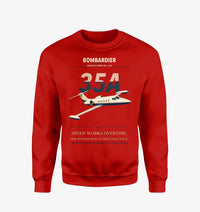 Thumbnail for Bombardier Learjet 35A design on red sweatshirt
