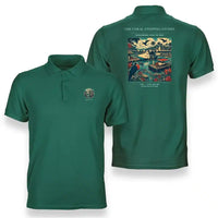Thumbnail for VINTAGE G4060 - The Coral Stepping Stones - Double-Side Polo T-Shirt design on green