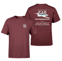Thumbnail for Cessna Citation 560 - Citation V design on dark red double-side t-shirt, double-side print