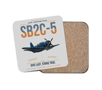 Thumbnail for SB2C-5 Helldiver design on light gray 1 piece coaster