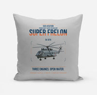 Thumbnail for Sud Aviation SA 321G Super Frelon design on light gray pillow