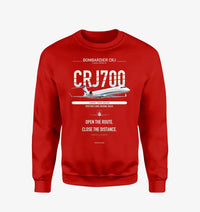 Thumbnail for Bombardier CRJ700 design on red sweatshirt