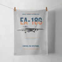 Thumbnail for EA-18G Growler Control The Spectrum design on light gray towel