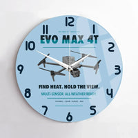 Thumbnail for Autel EVO Max 4T design on light blue no frame wall clock