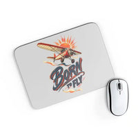 Thumbnail for Born To Fly V2 design on light gray rectangle mouse pad