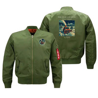 Thumbnail for VINTAGE G4105 - The Snow Clearers - Bomber Jacket design on green
