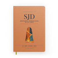 Thumbnail for Aeropuerto Internacional de Los Cabos (SJD) design on orange notebook