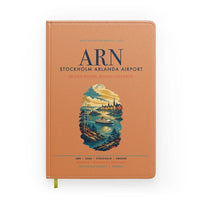 Thumbnail for Stockholm Arlanda Airport (ARN) design on orange notebook