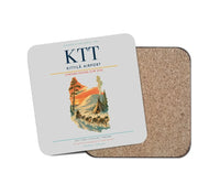 Thumbnail for Kittilä Airport (KTT) design on light gray 1 piece coaster