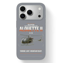 Thumbnail for Sud Aviation SE 3130 Alouette II design on gray magsafe iphone case, for iPhone 17 Pro