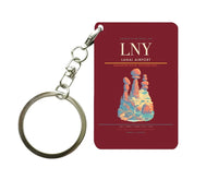 Thumbnail for Lanai Airport (LNY) design on dark red key chain