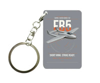 Thumbnail for de Havilland Vampire FB5 design on gray designed key chain, double-side print