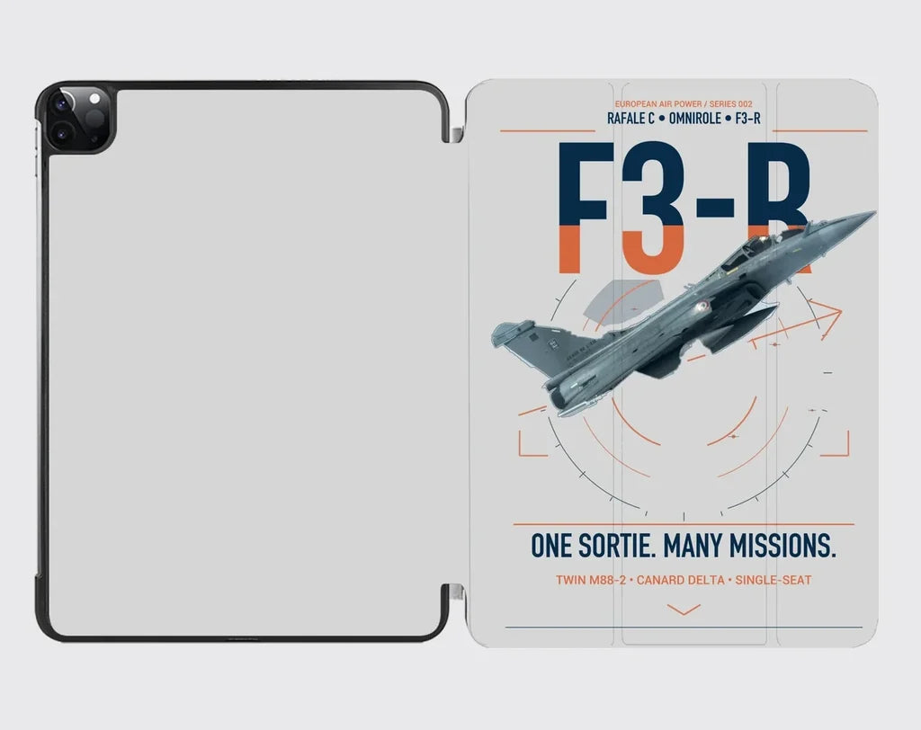 Dassault Rafale C — F3-R standard design on light gray ipad tablet case