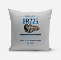 Thumbnail for BR725 design on light gray pillow