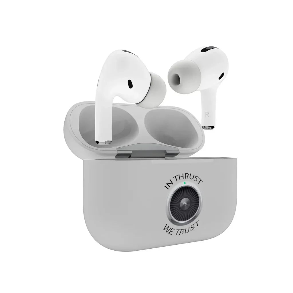 In Thrust We Trust AirPods Pro plastic case - Light Gray