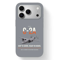 Thumbnail for C-2A Greyhound design on gray magsafe iphone case, for iPhone 17 Pro