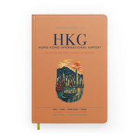 Thumbnail for Hong Kong International Airport (HKG) design on orange notebook