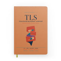 Thumbnail for Toulouse-Blagnac Airport (TLS) design on orange notebook