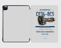Thumbnail for CF34-8C5 design on light gray ipad tablet case