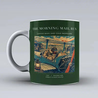 Thumbnail for VINTAGE G4146 - The Morning Mail Run - Ceramic Mug design on darkgreen