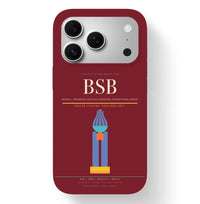 Thumbnail for Brasilia Airport (BSB) design on dark red iPhone 17 Pro MagSafe case