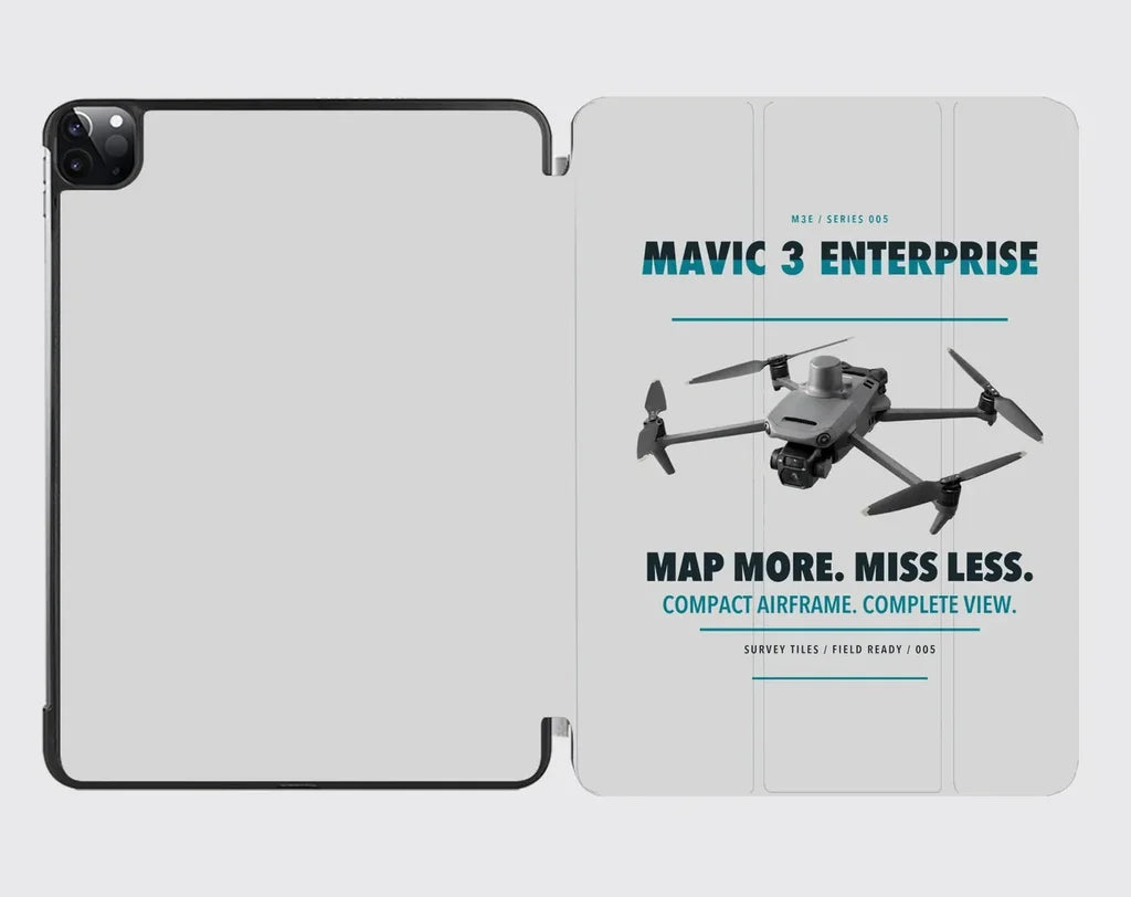 DJI Mavic 3 Enterprise design on light gray ipad tablet case