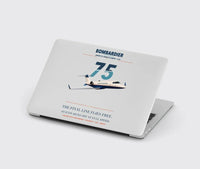 Thumbnail for Bombardier Learjet 75 Liberty design on light gray MacBook case