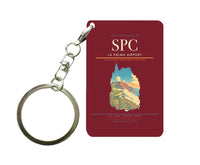 Thumbnail for La Palma Airport (SPC) design on dark red key chain