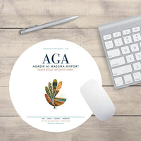 Thumbnail for Agadir Al Massira Airport (AGA) design on white round mouse pad