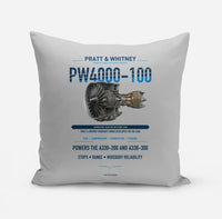 Thumbnail for PW4000-100 design on light gray pillow