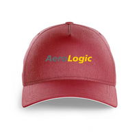 Thumbnail for Aerologic Airlines logo printed on dark red cap