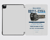 Thumbnail for RB211-535E4 design on light gray ipad tablet case