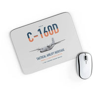 Thumbnail for Transall C-160D design on light gray rectangle mouse pad