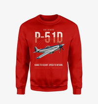 Thumbnail for P-51D Mustang design on red sweatshirt