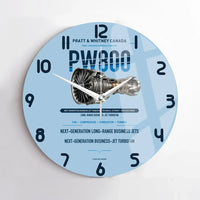 Thumbnail for PW800 design on light blue no frame wall clock