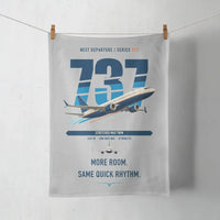 Thumbnail for Boeing 737 MAX 9 design on light gray towel