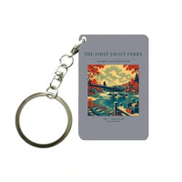 Thumbnail for VINTAGE G4433 - The First Frost Ferry - Designed Key Chain design on gray