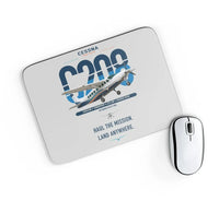 Thumbnail for Cessna 208 Caravan design on light gray rectangle mouse pad