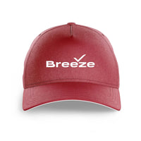 Thumbnail for Breeze Airways logo printed on dark red cap