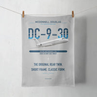 Thumbnail for McDonnell Douglas DC-9-30 design on light gray towel