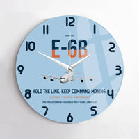 Thumbnail for E-6B Mercury design on light blue no frame wall clock