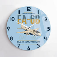 Thumbnail for EA-6B Prowler design on light blue no frame wall clock