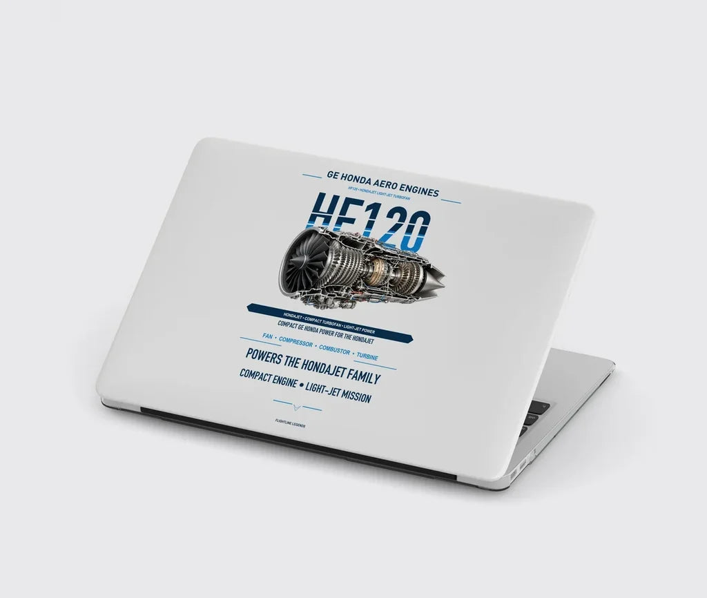 HF120 design on light gray MacBook case