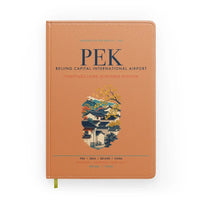 Thumbnail for Beijing Capital International Airport (PEK) design on orange notebook