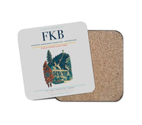 Thumbnail for Karlsruhe–Baden-Baden Airport (FKB) design on light gray 1 piece coaster