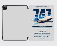 Thumbnail for Boeing 747-400 Dreamlifter design on light gray ipad tablet case
