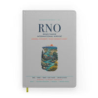 Thumbnail for Reno-Tahoe International Airport (RNO) design on light gray notebook