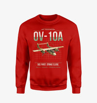Thumbnail for OV-10A Bronco design on red sweatshirt