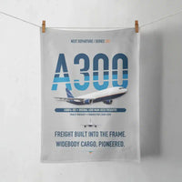 Thumbnail for Airbus A300F4-203 design on light gray towel