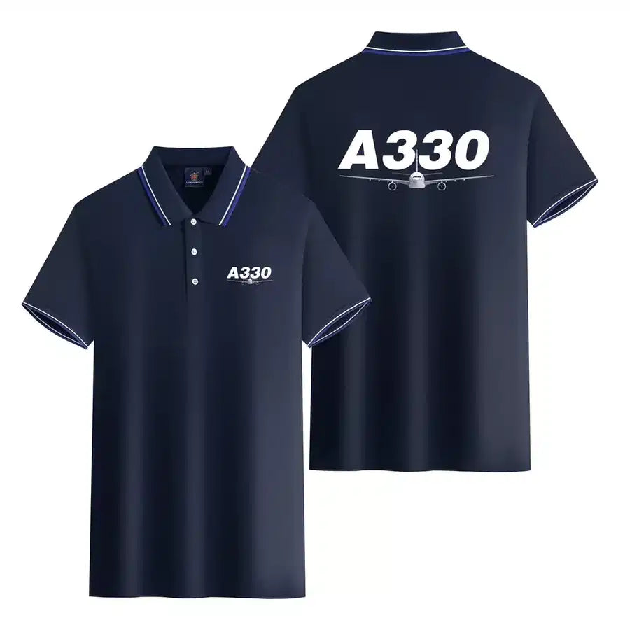 Customisable Airbus A330 Polo Shirt - view 6